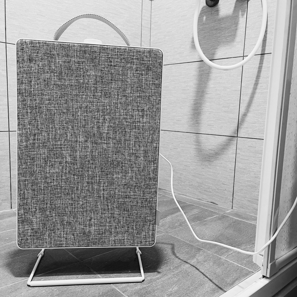 I put my air purifier in my bathroom.